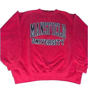 Vintage Gear for Sports Mansfield University Sweatshirt Crewneck Big Cotton XL - Picture 1 of 6