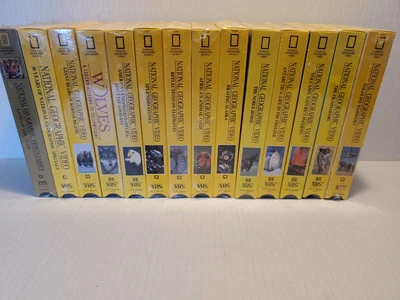 National Geographic Society Video Club 15 tape VHS Video Box Set Wildlife, sci.. - Image 1 of 4