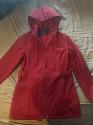 Женская красная куртка с капюшоном на молнии с длинным рукавом Free Tech размер S (4-6) - Изображение 1 из 3