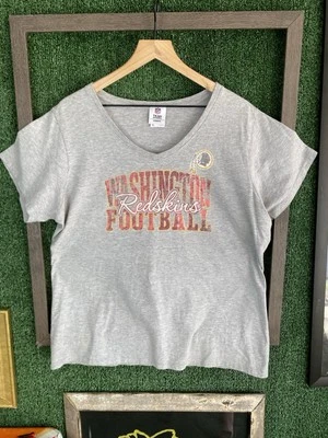 Camiseta De Colección Washington Redskins NFL Para Ella Fútbol Damas Talla XL Cuello en V Foto 1 de 4