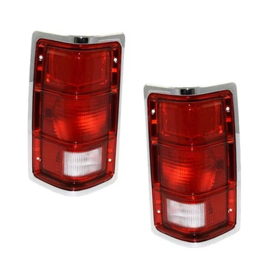 Conjunto de lanterna traseira lateral motorista e passageiro para Dodge Dakota 1987-1996 | Par - Imagem 1 de 4