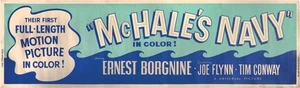 Edward Montagne MCHALE'S NAVY Original banner poster for the 1964 film #160812 - Picture 1 of 1