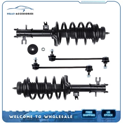 Fits CHEVROLET AVEO 2004-2011 Front Complete Struts Sway Bar End Link Set - Image 1 of 4