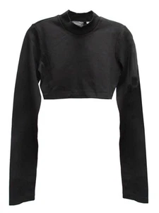 Top Fenty Puma By Rihanna Mujer Manga Larga Recortado Cuello Simulado, Negro Puma, M - Imagen 1 de 3