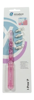 Miradent I Prox P in pink mit 4 Einbüschelbürsten - KFO Kinder Handzahnbürste