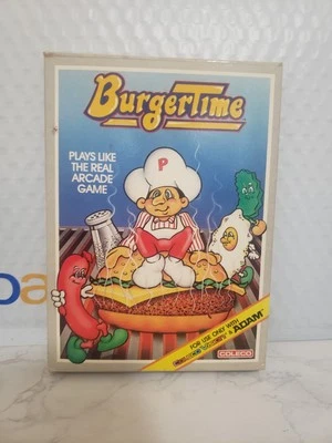 ColecoVision 1982 BurgerTime Game , Instructions, and Box. Tested - Image 1 of 4