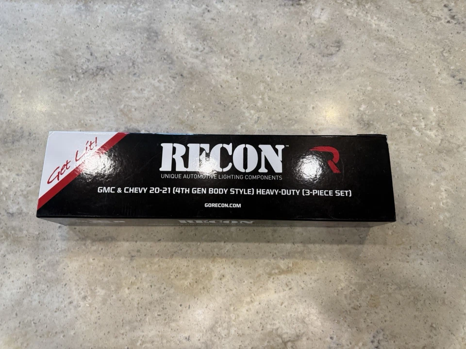 Chevrolet Silverado GMC Sierra Recon 2020-2024 3 piezas ámbar cabina OLED luces de techo Foto 1 de 3