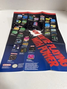 Now You're Playing With Power 1990 Large Nintendo NES Poster  16" x 12" - Picture 1 of 7