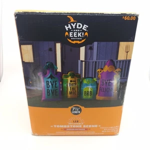 Hyde & EEK! Boutique 7 1/2 ft  Halloween Tombstone Scene - Inflatable - Picture 1 of 9
