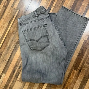 Levi's 501 Jeans Mens W28 L30 Gray Denim Straight Leg Casual Classic - Picture 1 of 11