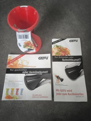 GEFU Spiralschneider Spirelli, Gemüseschneider, Hobel, Raspel, rot - Bild 1 von 4