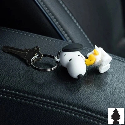 Juego de ambientador de hielo negro Snoopy & Woodstock 3D Peanuts con Little Tree Foto 1 de 4