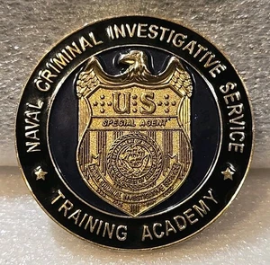 NCIS Naval Criminal Investigative Service Challenge Coin Training Academy Glynco - Picture 1 of 3