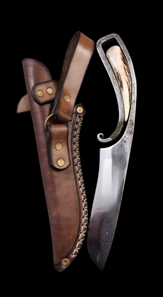 Cuchillo de supervivencia clásico de acero al carbono de 12,5" hecho a mano/cuchillo de supervivencia Foto 1 de 1