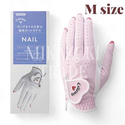 Guante de golf Callaway NAIL DUAL WMS 25 JM rosa M (18-19 cm) modelo de uñas largas para mujer” Foto 1 de 4