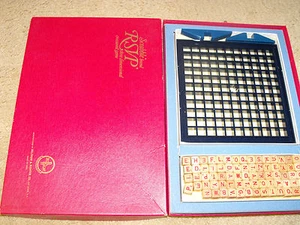 RSVP Scrabble Brand 3-Dimensional Word Game For 2 Players By Selchow & Righter - Picture 1 of 3