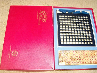 RSVP Scrabble Brand 3-Dimensional Word Game For 2 Players By Selchow & Righter - Image 1 of 3