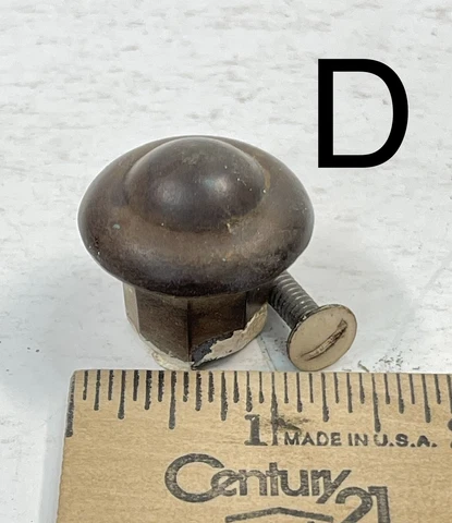 Original Bakelite Door Knob Marsh Kitchen Cabinet hoosier style drawer pull *d Cover