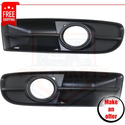 Front Fog Light Trim set 2pc primed left right for 2005-2008 Audi S4 Avant, Base - Изображение 1 из 4
