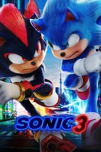 Sonic the Hedgehog 3 8x12 Metal Movie Poster Sign [C] Ben Schwartz Jim Carrey - Picture 1 of 3