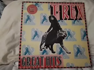 T.Rex - Great Hits - 12" Vinyl LP Comp w/ Orig Poster- BLN5003 1st UK 1973 VG++ - Picture 1 of 7