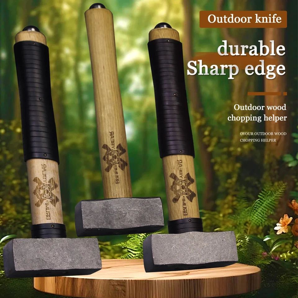 Marteau japonais forgé à la main en acier à haute teneur en carbone - Photo 1/4