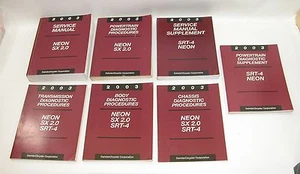 Dodge Neon SRT-4 SX 2.0 2003 manuales de reparación de servicio originales de fábrica - Imagen 1 de 2