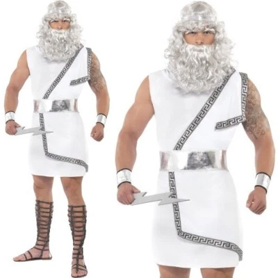 Disfraz de dios griego de la antigua Grecia de Zeus para hombre traje de Smiffys Foto 1 de 4