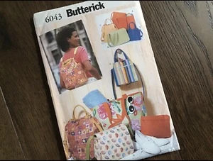 Butterick 6043 Four Reversible Bags Sewing Pattern UNCUT - Picture 1 of 7