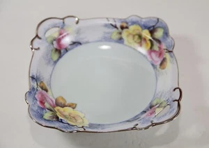 Noritake Decorative Bowl w Flowers & handles nice décor decorative centerpiece - Picture 1 of 8