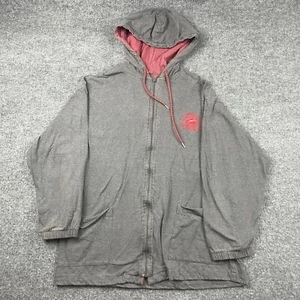 Vtg SPEEDO ATHLETIC FITNESS Sweater Mens Medium Gray Fleece Hoodie Logo USA Made - Picture 1 of 8