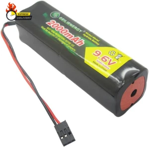 9.6V 2000Mah Nimh Battery Pack with Hitec Connector Square Futaba NT8S600B Trans - Picture 1 of 12
