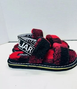 Pajar Canada Mara Strap Plaid Faux Fur Slingback Slippers Lumberjack- Size 5.5 - Picture 1 of 6