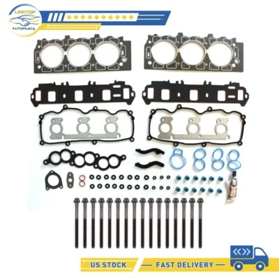 Conjunto de parafusos de junta de cabeça para 2001-2007 Ford Taurus Mercury Sable 3.0L OHV 12V - Imagem 1 de 4
