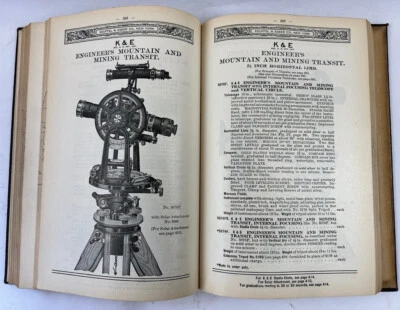 1936 Keuffel & Esser Hardcover Catalog Drafting Drawing w 1939 Pricelist - Image 1 of 4