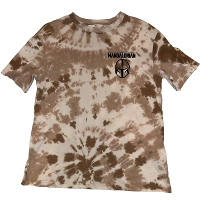 H&M Star Wars The Mandalorian Tie Dye Grogu Bounty Hunter Tee Boys 14Y+ US 20 - Image 1 of 4