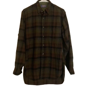 Vintage 50er Jahre Pendleton 100 % reine Schurwolle Langarm Knopfleiste, Medium - Bild 1 von 17