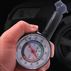 Car Tyre Tire Pressure Gauge For Car Auto Motorcycle Truck Bike Dial Meter - Picture 1 of 8