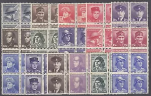 CHECOSLOVAQUIA - 1945 EJÉRCITO EDICIÓN COMPLETA DE LONDRES Mi. 439-454 Sc 272-287 **MONTADA** - Imagen 1 de 1