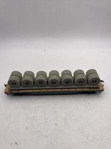 Coche plano vintage Mantua HO Great Northern 42953 con carga de cable - Imagen 1 de 8