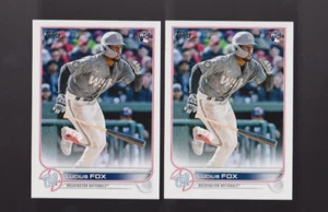 2022 Topps Update US38 Lucius Fox Brandon Marsh Debut RC Lot x2 NATIONALS - Picture 1 of 1