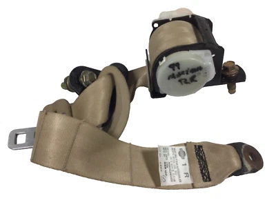 Nissan Máxima 1995-1999 cinturón de seguridad trasero derecho lado pasajero retractor bronceado OEM Foto 1 de 4