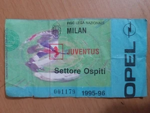 BIGLIETTO TICKET CALCIO MILAN JUVENTUS 1995/1996 SERIE A - Foto 1 di 2