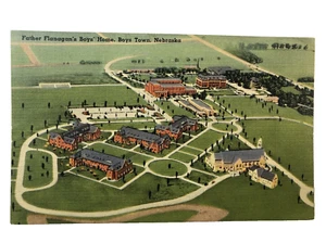 Boys Town NE Nebraska Building Map Father Flanagans Boys Home PM 1949 - Picture 1 of 8
