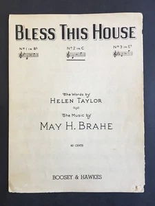 Bless This House   1932  Sheet Music   - Picture 1 of 2