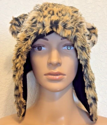 Avon Momma Poppa Faux Leopard Novelty Hat OSFA - Image 1 of 3