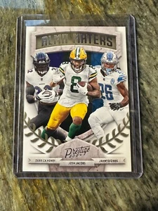 2024 Panini Prestige - Alma Maters #15 Derrick Henry, Josh Jacobs, Jahmyr Gibbs - Picture 1 of 2
