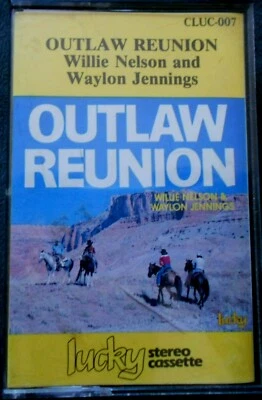 WILLIE NELSON /  WAYLON JENNINGS Outlaw Reunion CASSETTE ~ Rare NEW ZEALAND Tape - Image 1 of 2