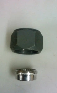 1- Parker SS 1" DRUCKMUTTER & SS-ZWINGE - Bild 1 von 2