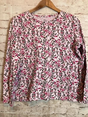 Top Kim Rogers Mujer Medio Rosa Micro Floral Perfectamente Suave Algodón Elástico Foto 1 de 4